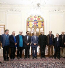 دیدار رئیس مجلس شورای اسلامی با رئیس صداوسیما و جمعی از کارگردانان تلویزیون