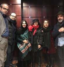 گلشیفته فراهانی در پاریس به دیدن یک فیلم ایرانی نشست/ عکس