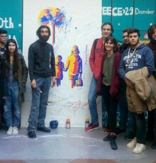 پایان ورک شاپ نقاشی علی قوی تن در یونان