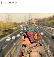 بهاره کیان افشار در اولین روز زمستانی در هیاهوی خیابانی