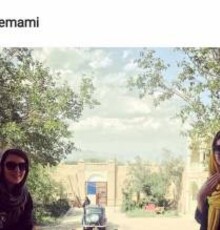 هلیا امامی و لیلا بلوکات در پشت صحنه سریال «از یادها رفته» /عکس