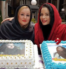  جشن تولد ملیکا شریفی نیا و نعیمه نظام دوست در کنار هم