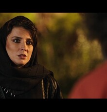 سکانسی از فیلم «خوک» با حضور لیلا حاتمی و حسن معجونی