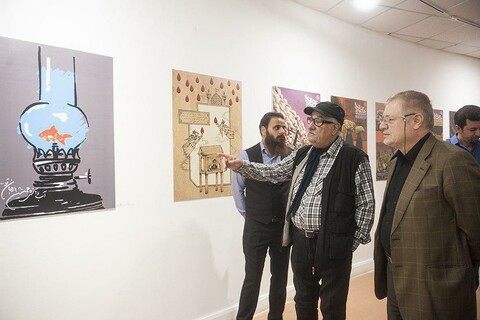 دیدار داریوش ارجمند از نمایشگاه « گنج جنگ» روایت فتح