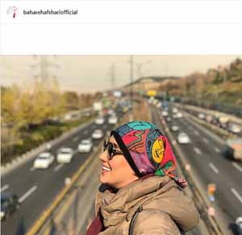بهاره کیان افشار در اولین روز زمستانی در هیاهوی خیابانی