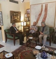 دیدار وزیر ارشاد با محمدعلی کشاورز