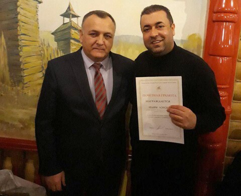 پیام عزیزی توسط وزیر فرهنگ جمهوری اوستیای شمالی ـ آلانیا در روسیه تقدیر شد