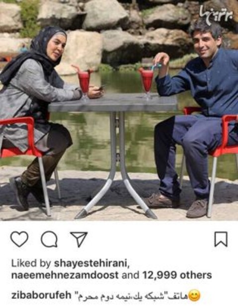 حمید گودرزی و زیبا بروفه در نمایی از پشت صحنه «هاتف» | عکس